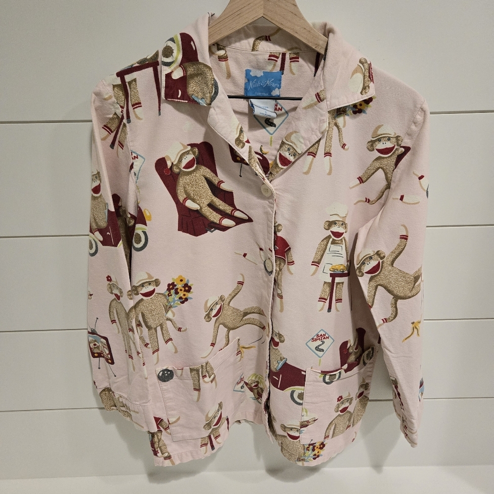 Nick & Flannel Pajama Top Size S